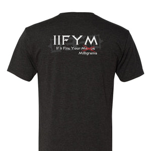 TeamEvilGSP "IIFYM" Tshirt / Black w/White Print